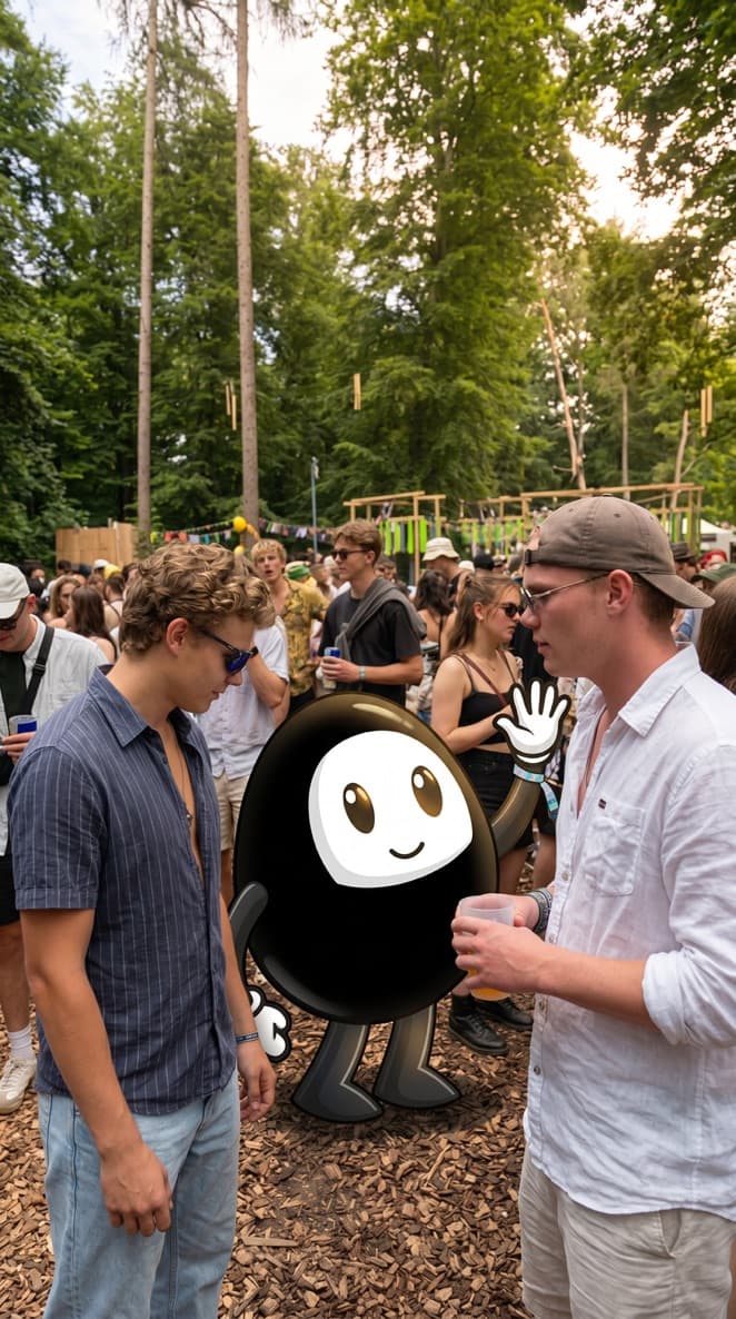 BOB im Festival-Wald